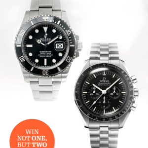 Winner takes all Comp, Rolex Sub-Date + OMEGA Speedmaster! Value £19,000