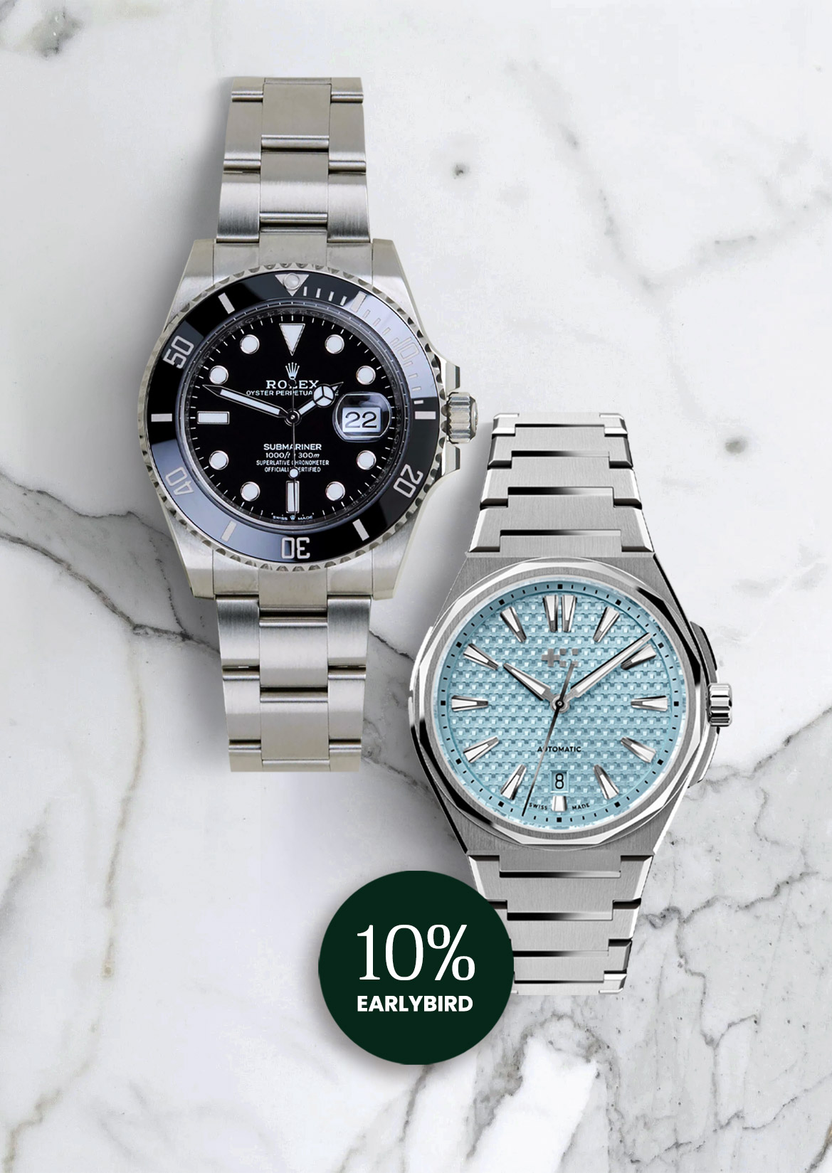 Rolex Submariner Date + Christopher Ward The Twelve